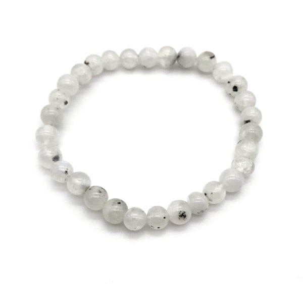 Natural Moonstone Gemstone Stretch Bracelet
