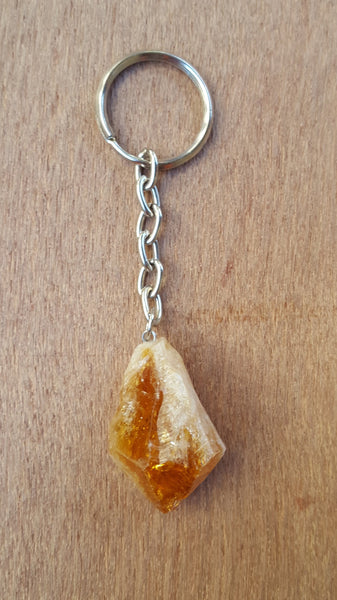 Natural Crystal Gemstone Keychain