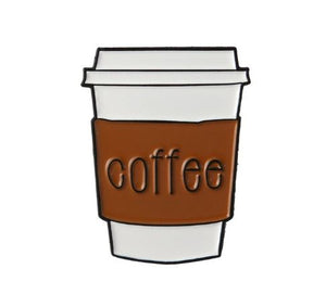 Cute Coffee to-Go Cup Trendy Enamel Pin