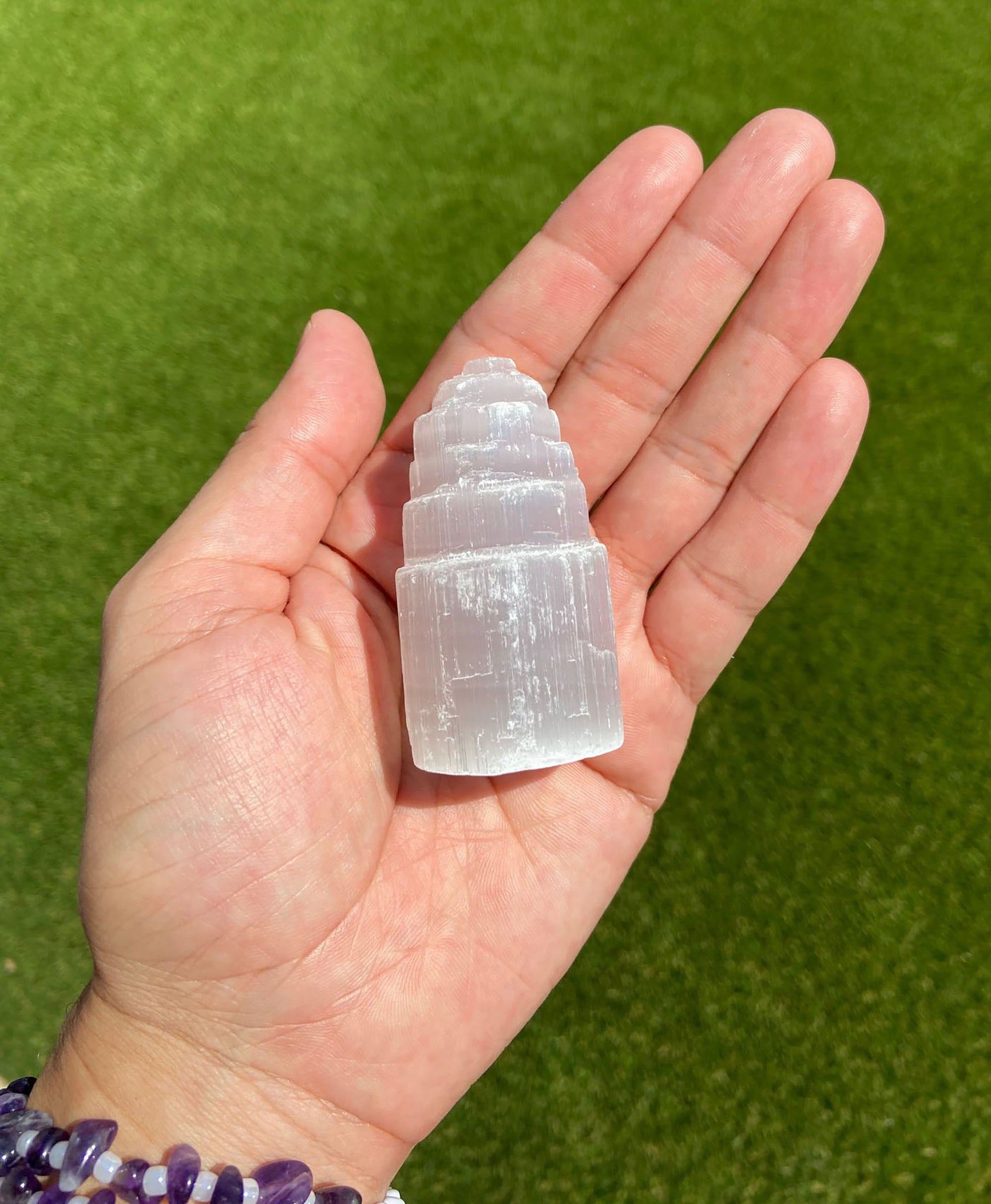 Natural Selenite Tower Crystal