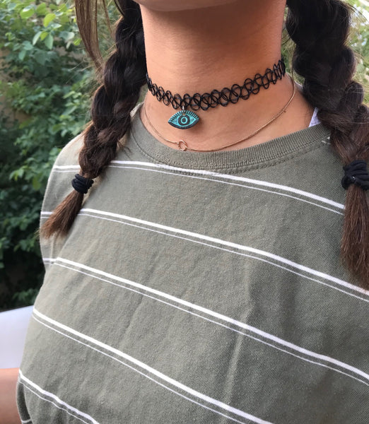 EVIL EYE MYKONOS 90's CHOKER