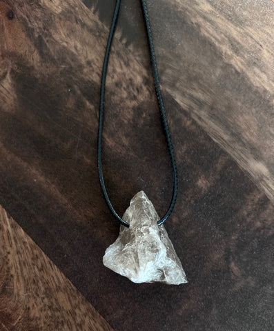 EXCLUSIVE Smokey Quartz Crystal Necklace