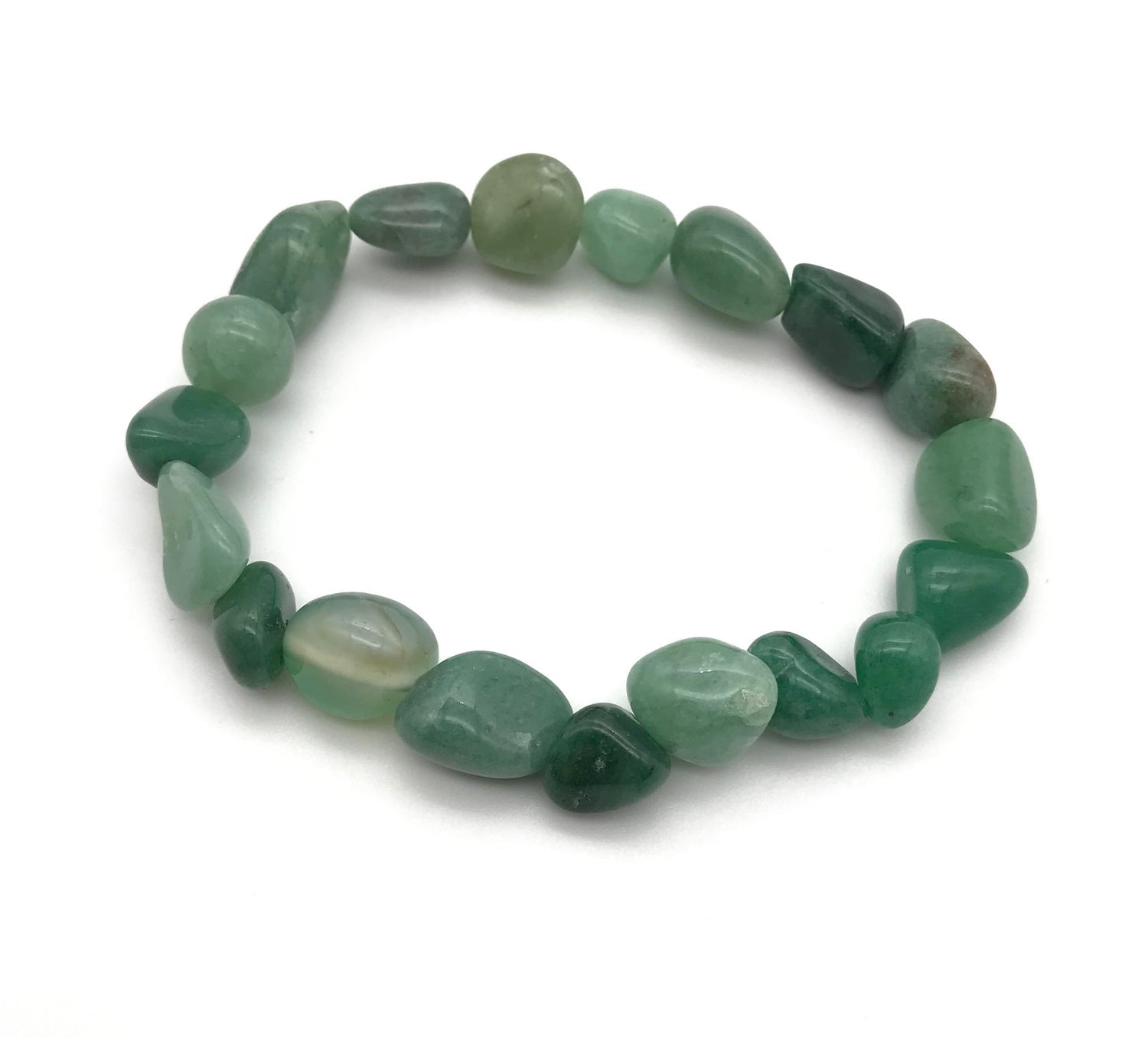 Aventurine Tumbled Gemstone Stretch Bracelet