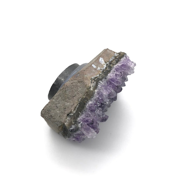 Raw Natural Amethyst Crystal Magnet