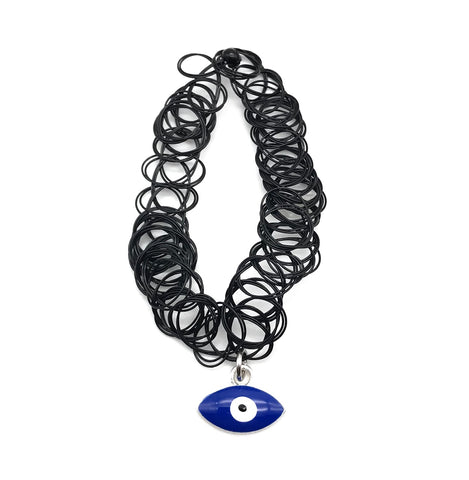 90s VINTAGE EVIL EYE STRETCH CHOKER