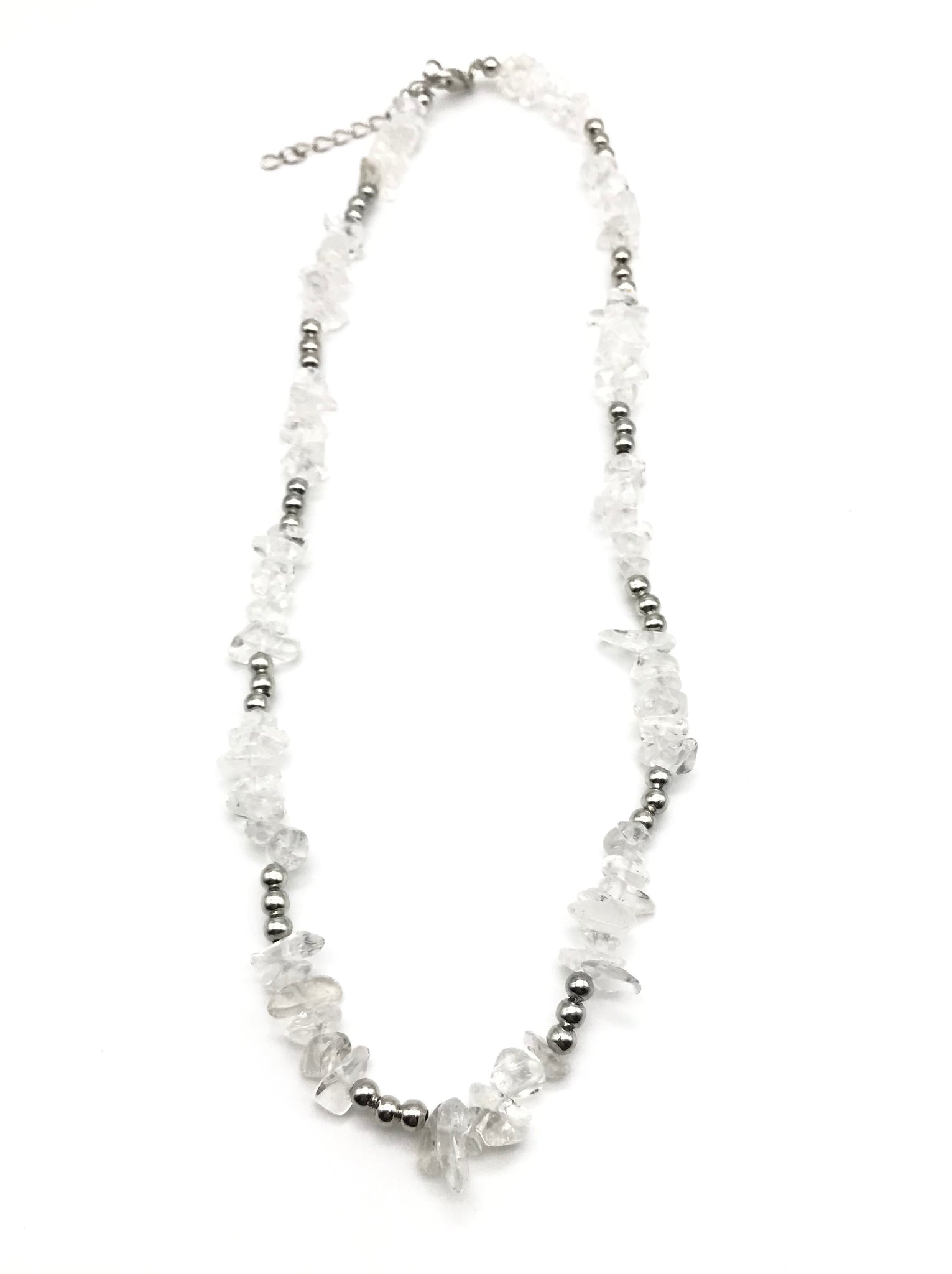 Natural Quartz Chip Gemstone Crystal Necklace