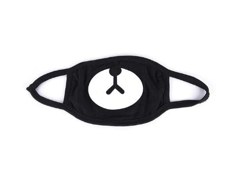 Kpop Black Bear Unisex Antidust Muffle Mask