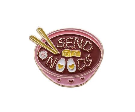 Send Noods Ramen Noodle Enamel Pin